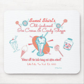 Retro Ice Cream & Candy Shoppe Mouse Pad