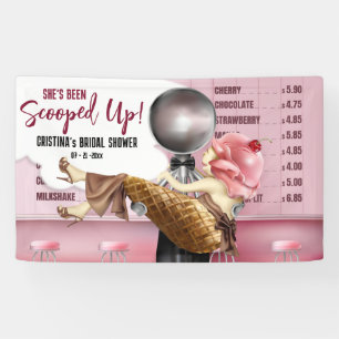 Retro Ice cream Parlour Scooped Up Banner