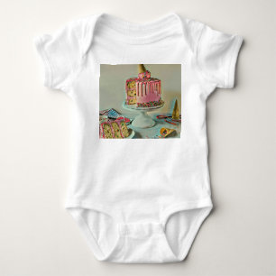 Retro ice cream popsicle baby bodysuit