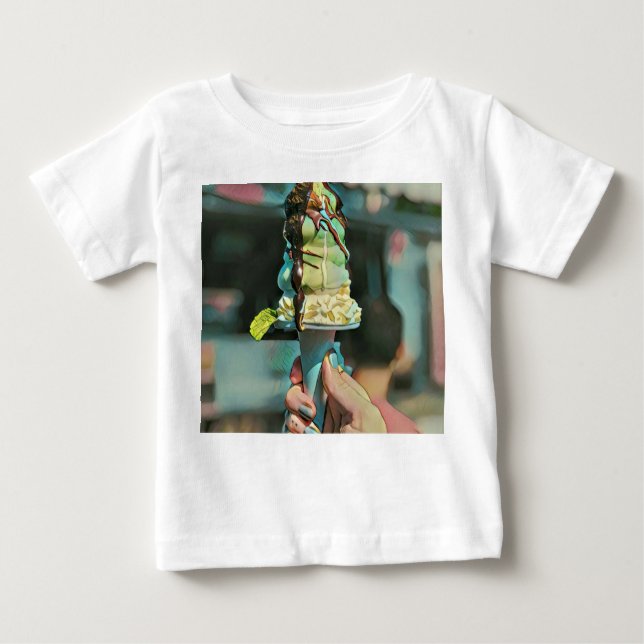Retro ice cream popsicle baby T-Shirt (Front)