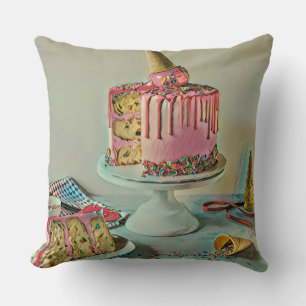 Retro ice cream popsicle cushion