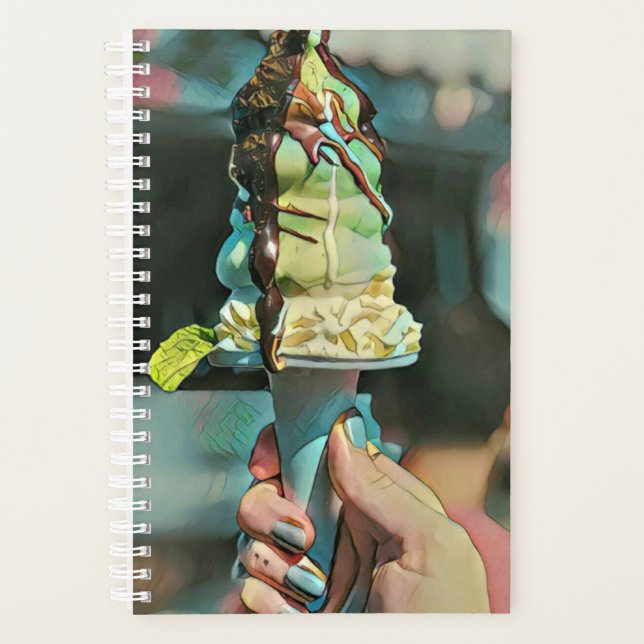 Retro ice cream popsicle planner (Front)