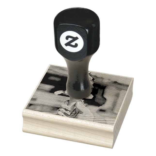 Retro ice cream popsicle rubber stamp (Stamp)