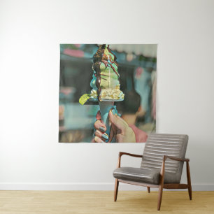 Retro ice cream popsicle tapestry