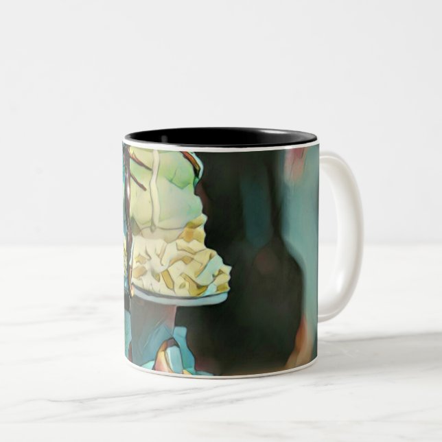 Retro ice cream popsicle Two-Tone coffee mug (Front Right)