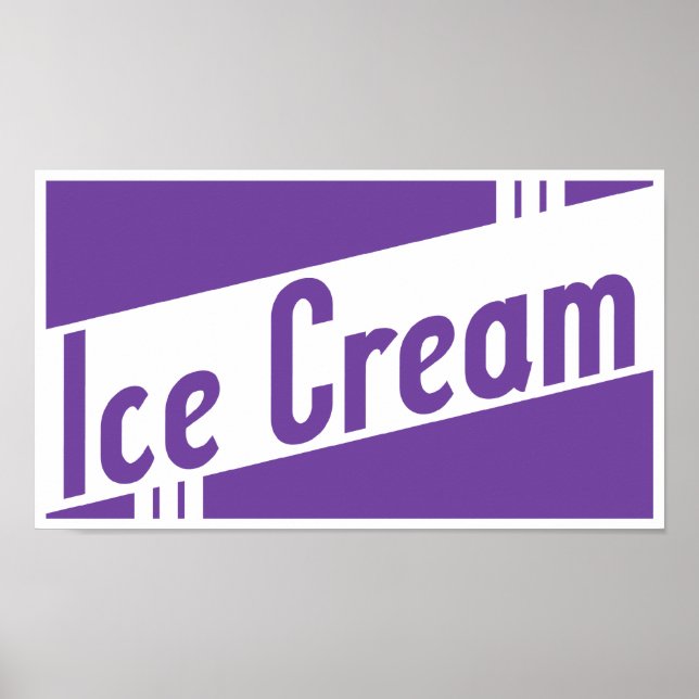 retro ice cream poster (Front)
