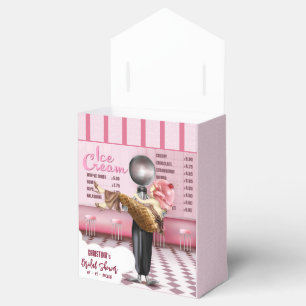 Retro Ice cream Scooped Up Wedding Favour Box