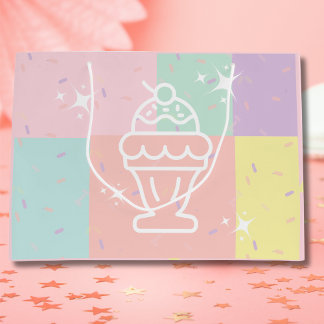 Retro Ice Cream Sundae Gift Bag 