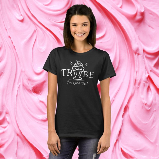 Retro Ice Cream "Tribe" Bridesmaid Matching T-Shirt (Retro Ice Cream "Tribe" Bridesmaid Matching T-Shirt)