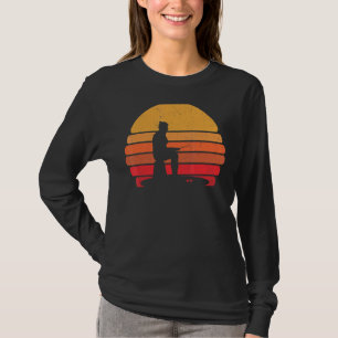 Retro Ice Fishing Frozen Lake Vintage Fish Ice Fi T-Shirt