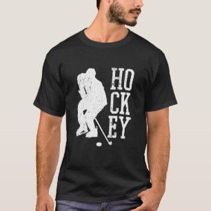 Retro Ice Hockey Player Expert Coach Sports Graph T-Shirt