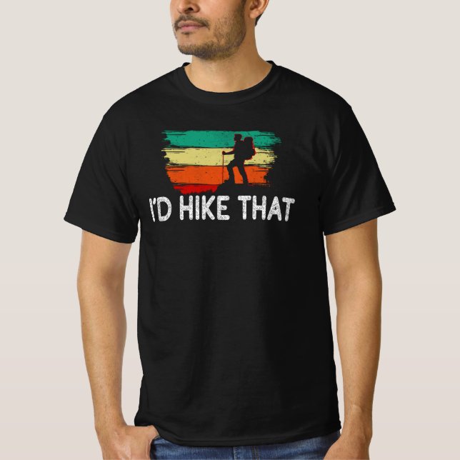 Retro I'd Hike That, Hiking T-Shirt (Front)