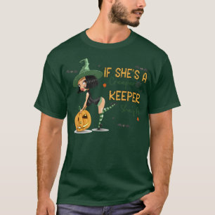 Retro If She's A Creeper She Is A Keeper Funny Hal