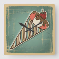 Retro Illustration of Ice Cream