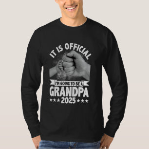 Retro I'm Going To Be A Grandpa 2025 Fist Bump Fat T-Shirt