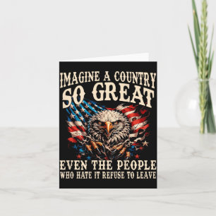 Retro Imagine A Country Great Even The People On Card