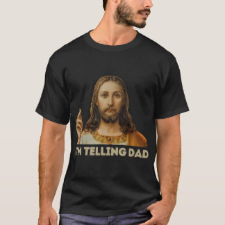 Retro Imelling Dad Funny Religious Christian Jesus T-Shirt