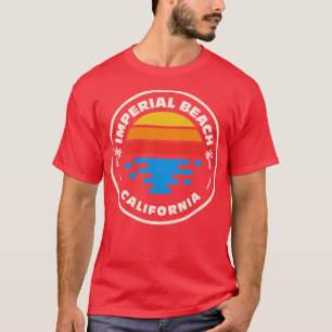 Retro Imperial Beach California Vintage Beach Surf T-Shirt
