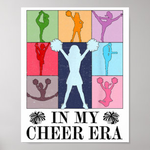 Retro In My Cheer Era Cheer Leader Cheerleading Gi Poster
