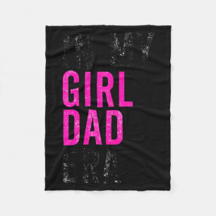 Retro In My Dad Girl Era Funny Father's Day Mens C Fleece Blanket