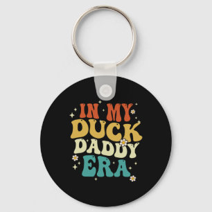 Retro In My Duck Daddy Era Funny Duck Fathers Day  Key Ring