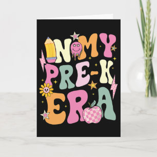 Retro In My Pre-k Era Girl Ck To School Preschool Card