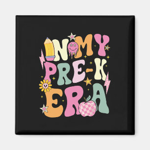 Retro In My Pre-k Era Girl Ck To School Preschool  Magnet