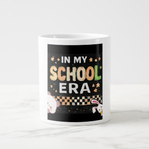 Retro In My School Era Aesthetic Back to School  Large Coffee Mug