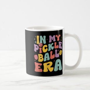 Retro in pickleball era funny pickleball player coffee mug