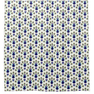 retro india exotic peacock shower curtain