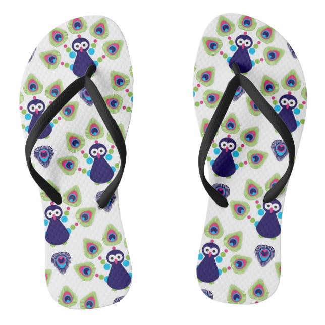 retro india exotic peacock thongs (Footbed)