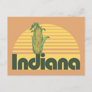 Retro Indiana Postcard