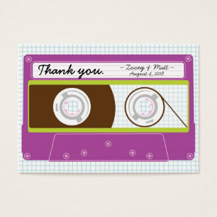 Retro Indie Mixtape Wedding (Purple/Lime)