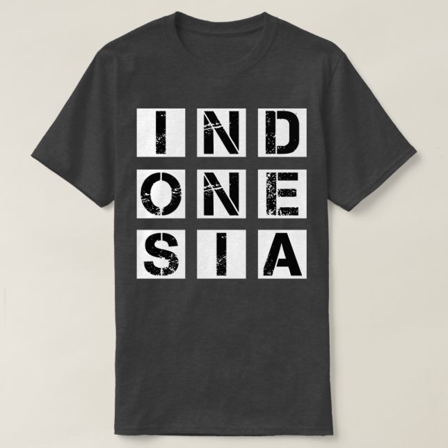 Retro Indonesia T-Shirt (Design Front)