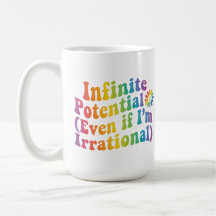 Retro Infinite Potential Irrational Pi Day Math Coffee Mug