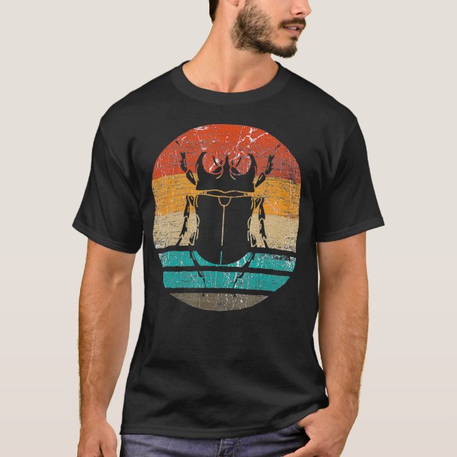 Retro Insect Collector Beetle Entomologist Bug T-Shirt (Front)