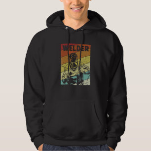 Retro Inspector Tig Tack Mig Rig Technician Welder Hoodie