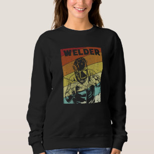 Retro Inspector Tig Tack Mig Rig Technician Welder Sweatshirt