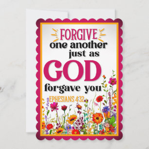 Retro Inspirational Floral Thank You Card