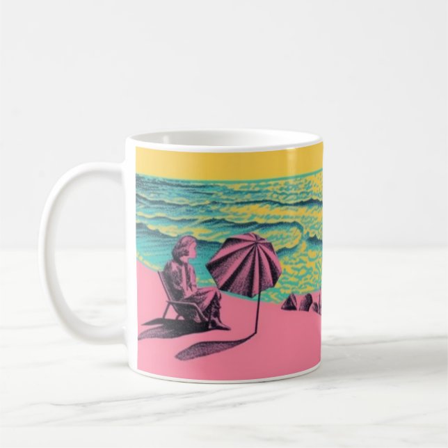 Retro inspired mug, homeware coffee mug (Left)