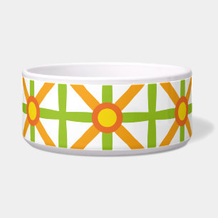 Retro Inspired Orange Green & Yellow Pattern