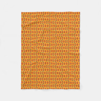 Retro Inspired Pattern Fleece Blanket