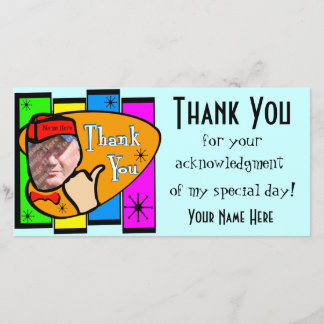 Retro Inspired Photo Thank You Card