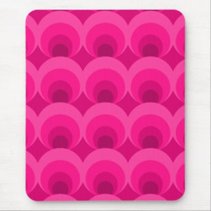 Retro Inspired Pink  Mouse Pad