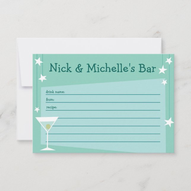 Retro Inspired Recipe Card (Front)