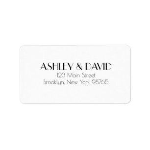 Retro Inspired Return Address Label
