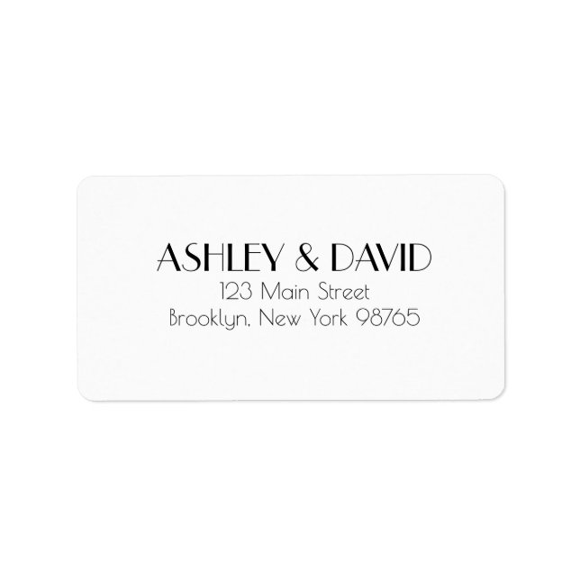 Retro Inspired Return Address Label (Front)