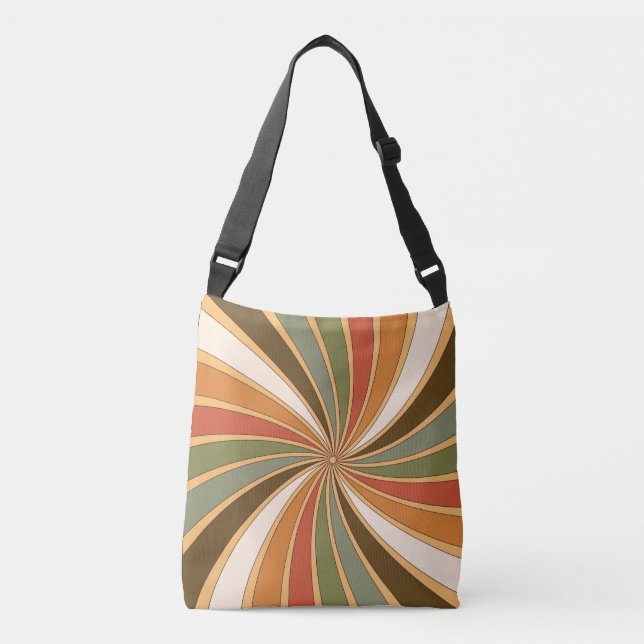 Retro Inspired Spinwheel Crossbody Bag (Front)