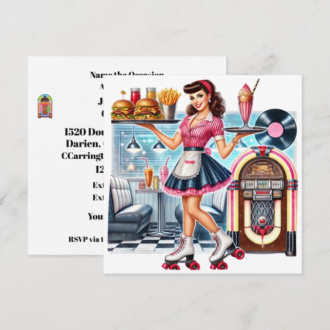 Retro Invitation (Front/Back)