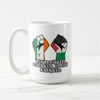 Retro Ireland Palestine Solidarity Fist revolution